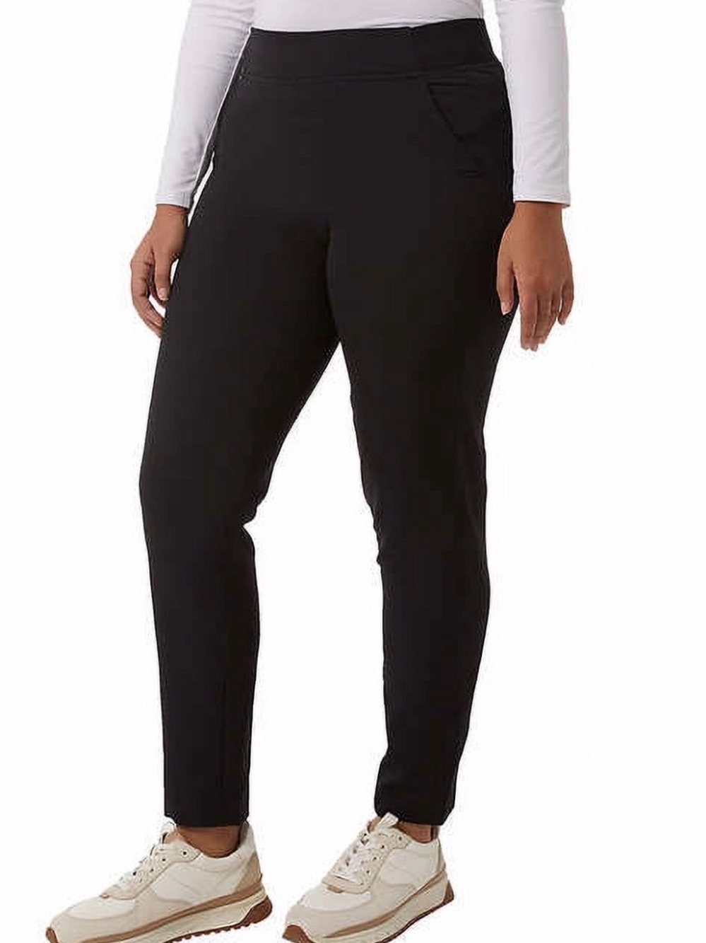 32 Degrees Black comfort Pull-On Ponte Pants XL